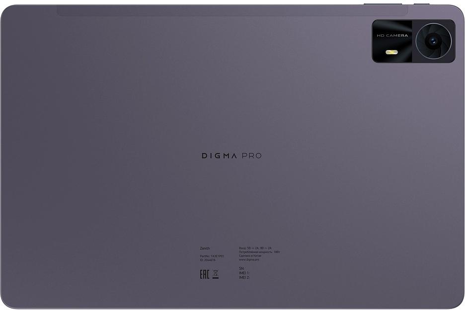 Планшет Digma Pro Zenith T606 (1.6) 8C RAM8Gb ROM256Gb 11" IPS 1920x1200 4G 2Sim Android 14 графит 13Mpix 5Mpix BT WiFi microSD 1Tb 8000mAh фото 3