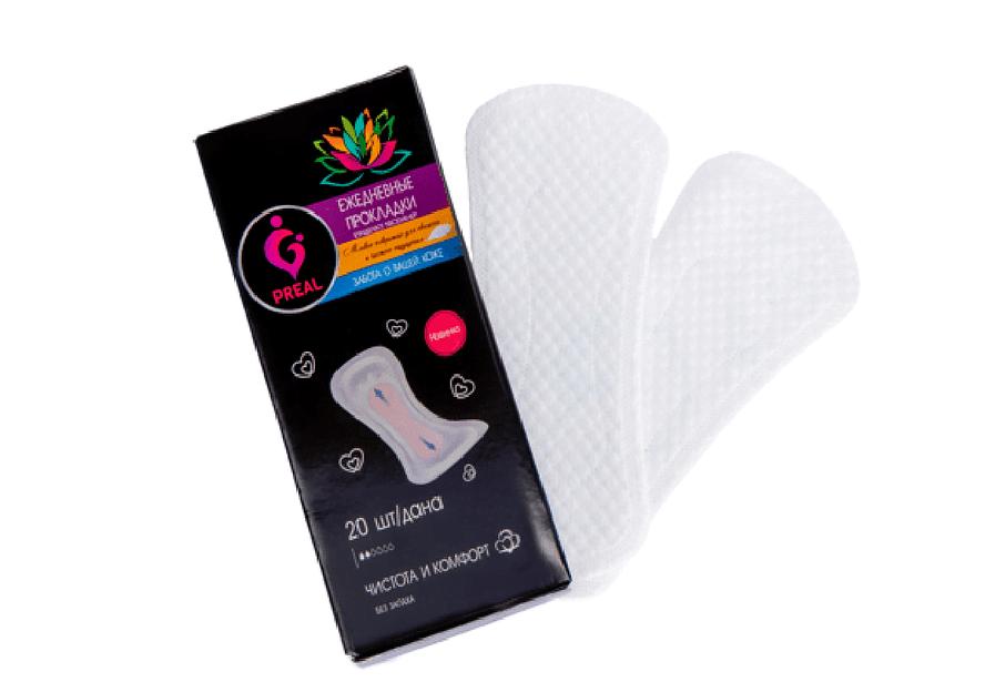 Прокладки женские ежедневные Preal 2 капли 20 шт ОПТ фото 1