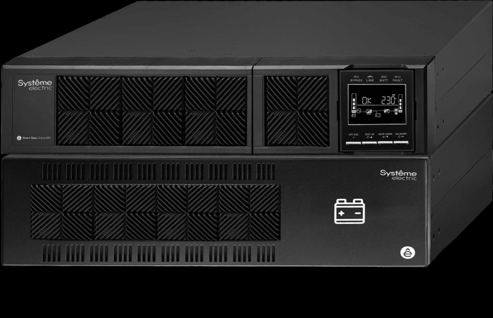 Источник бесперебойного питания Systeme Electriс Smart-Save Online SRV, 6000VA/5400W, On-Line, Extended-run, Rack 5U(Tower convertible), LCD, Out: Hardwire, SNMP Intelligent Slot, USB, RS-232 (SRVSE6KRTXLI5U) фото 1