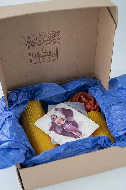 Интерьерные свечи вощины + пион Ulianka фото 3