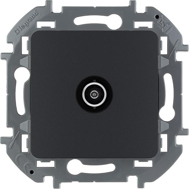 Legrand 673853 Розетка TV - «звезда» - 2 дБ - 0-2400 мГц - INSPIRIA - антрацит фото 1
