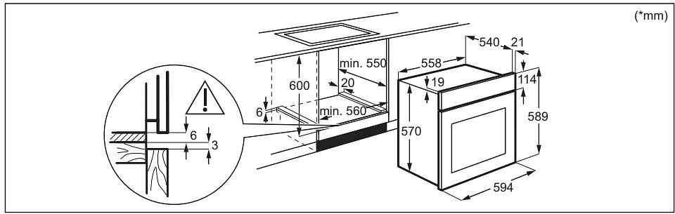 Духовой шкаф Электрический Electrolux EOD3H40BX нержавеющая сталь фото 3