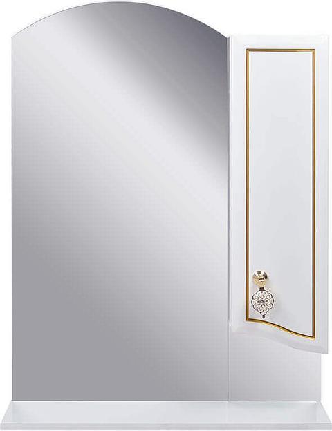 Зеркало-шкаф Жасмин 80 DORATIZ 2711.219, правый, белый, патина золото фото 1