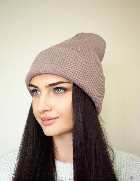 Шапка лопата капучино ОПТ фото 2