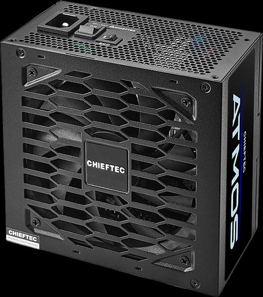 Chieftec Atmos CPX-850FC (ATX 3.0, 850W, 80 PLUS GOLD, Active PFC, 135mm fan, Full Cable Management, Gen5 PCIe) Retail фото 1