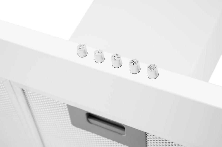 Вытяжка каминная Weissgauff Zosma 50 PB WH белый управление: кнопочное (1 мотор) фото 5