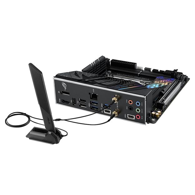 Материнская плата ASUS ROG STRIX B760-I GAMING WIFI, LGA1700, B760, 2*DDR5, HDMI+DP, 4xSATA3 + RAID, M2, Audio, Gb LAN, USB 3.2, USB 2.0, mITX; 90MB1D90-M0EAY0 (ROG STRIX B760-I GAMING WIFI) фото 4