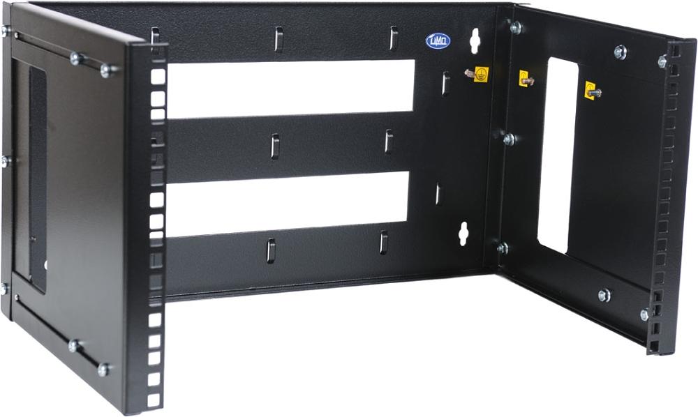 Кронштейн телекоммуникационный настенный 9U, регулируемая глубина 300-450 мм, цвет черный (КНО-М-9U-9005) фото 1