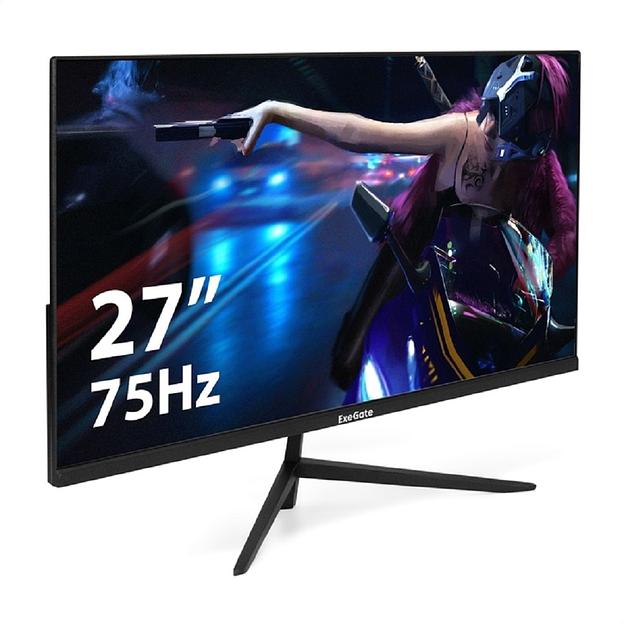 LCD ExeGate 27" EZ2707TA ProSmart {IPS 1920x1080 75Hz 5ms 250cd 1000:1 178/178 D-Sub HDMI DisplayPort VESA} [EX297649RUS] фото 1