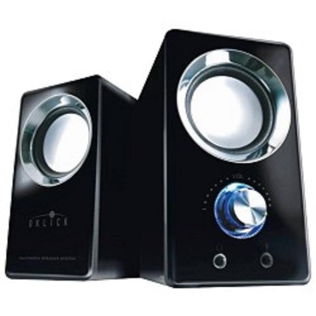 Колонки Oklick OK-116 2.0 черный 6Вт портативные фото 1