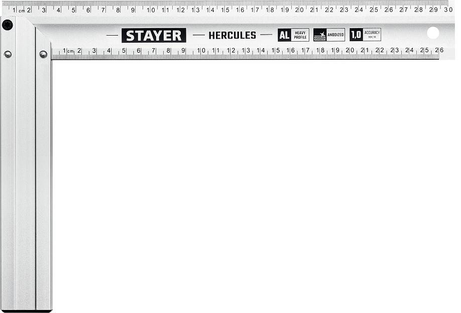 STAYER 300 мм, жесткий столярный угольник, Professional (3432-30) фото 1