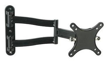 Кронштейн для телевизора Kromax TECHNO-1 темно-серый 10"-26" макс.15кг настенный поворот и наклон фото 1