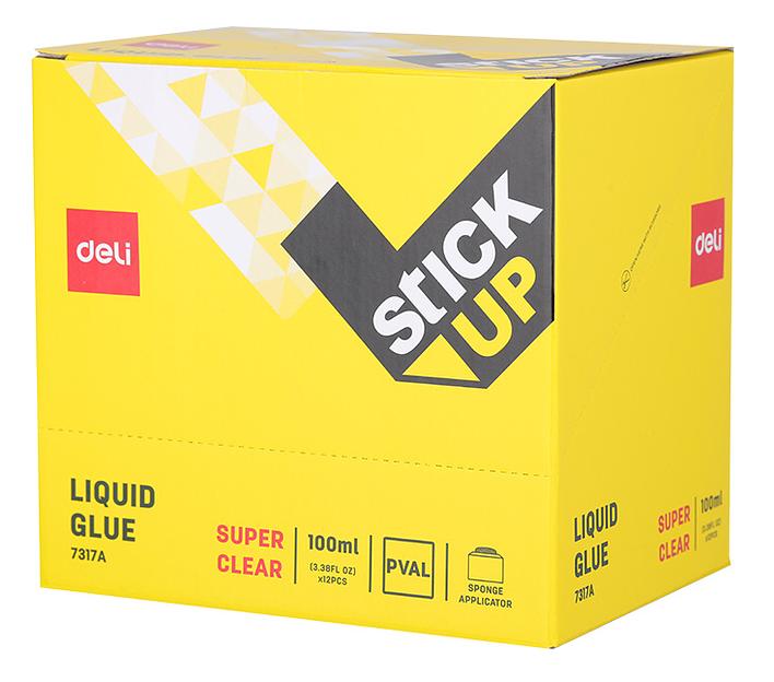 Клей жидкий Deli E7317A 100мл прозрачный фото 3