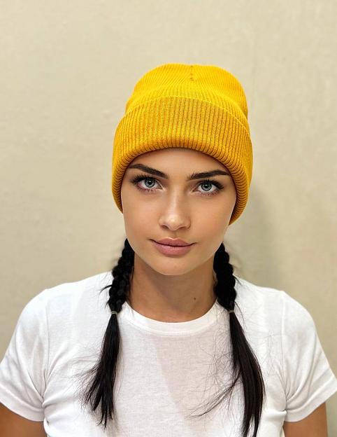 Шапка лопата охра ОПТ фото 1