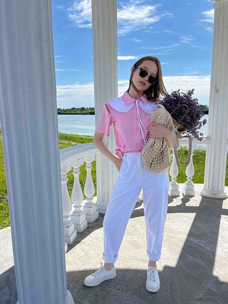 Футболка-поло с разрезами фото 2