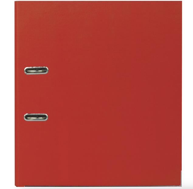 Папка-регистратор BRAUBERG с покрытием из ПВХ, 80 мм, с уголком, красная (удвоенный срок службы), опт фото 2