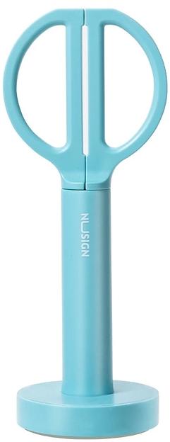 Ножницы Deli ENS051 BLUE Nusign офисные 180мм ручки пластиковые титановое покрытие сталь голубой фото 1