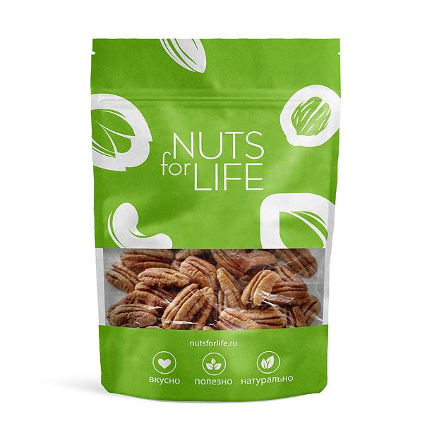 Пекан Nuts for Life обжаренный 80 г ОПТ фото 1