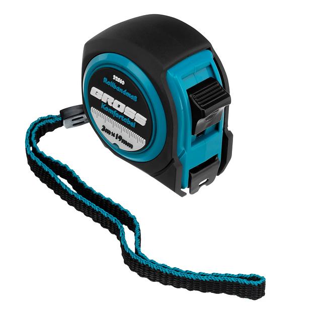 Рулетка Komfortabel, 3 м х 19 мм, обрезиненный корпус фото 1