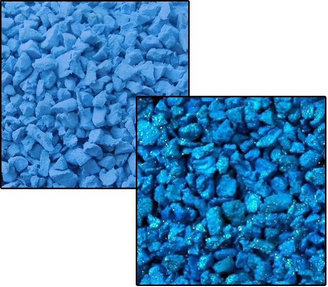Резиновая крошка EPDM 0,6-1 мм синяя ОПТ фото 4