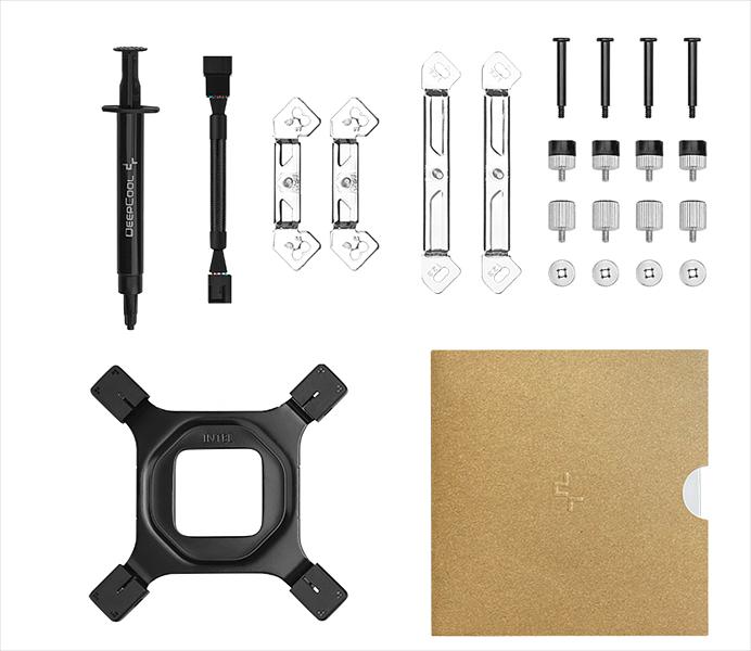 Кулер для процессора DEEPCOOL AN600 LGA1700/1200/115X/AM5/AM4 низкопрофильный 67mm (18шт/кор, TDP 180W, PWM, White LED Fan 120mm, 6 тепл. трубок, Copper Base, черный) RET (AN600) фото 6