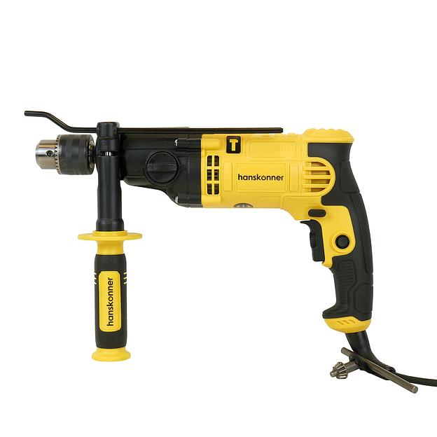 Дрель ударная 1000Вт 0-1100/3000 об патрон 13мм две скорости кабель 4м фото 2