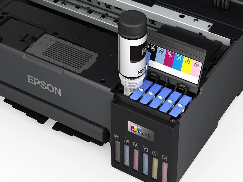 Принтер струйный Epson L8050 (C11CK37405/C11CK37506) A4 WiFi черный фото 2