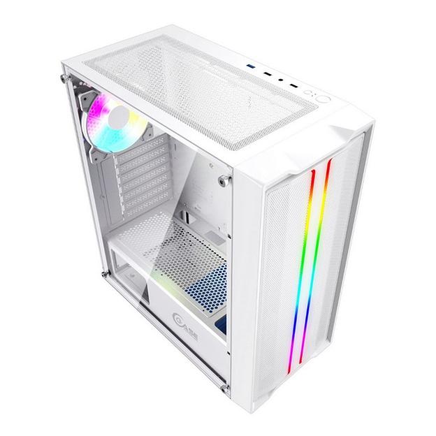 Корпус Powercase Mistral Evo White, Tempered Glass, 1x 120mm PWM ARGB fan + ARGB Strip + 3x 120mm PW фото 3
