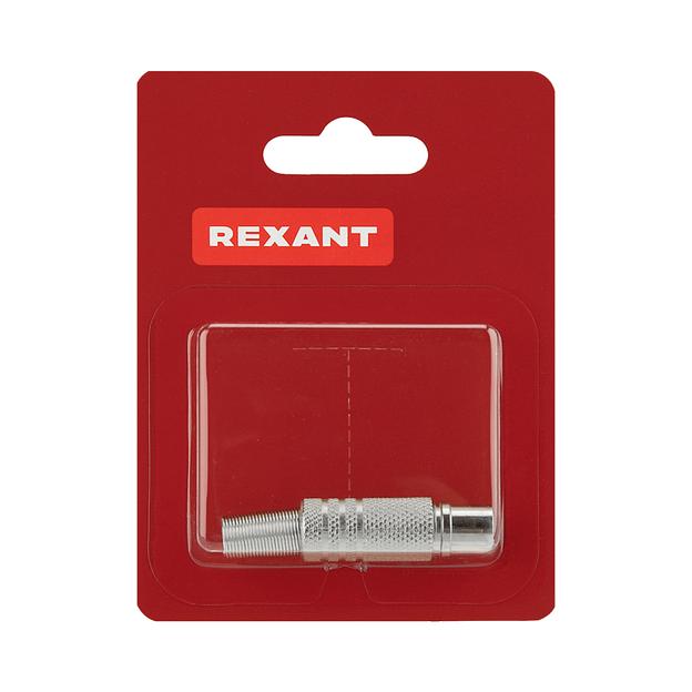 Разъем антенный на кабель, штекер-TV никель с пружиной, фото 6