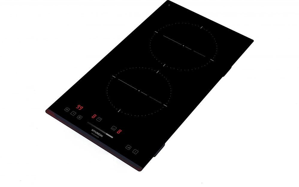 Индукционная варочная поверхность Hyundai HHI 3751 BG черный фото 2