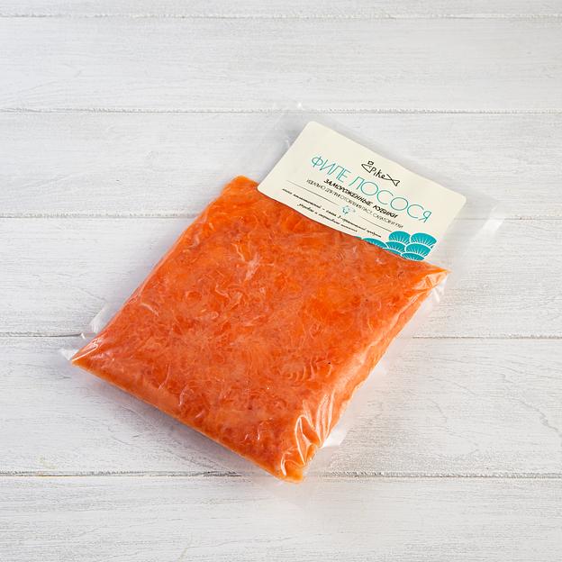 Мороженная рыбная продукция Филе атлантического лосося (семга), кубики, в/у, 500 гр. фото 8