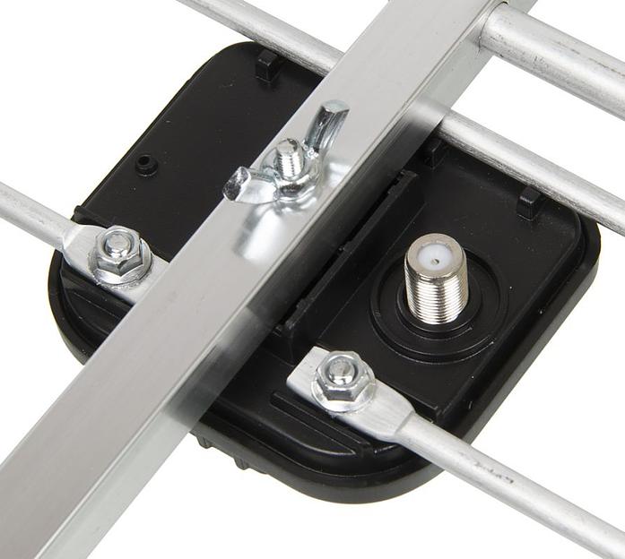 Антенна телевизионная Hyundai H-TAE120 11дБ пассивная серебристый фото 3