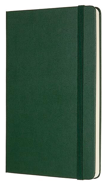 Блокнот Moleskine CLASSIC QP062K15 Large 130х210мм 240стр. нелинованный твердая обложка зеленый фото 2