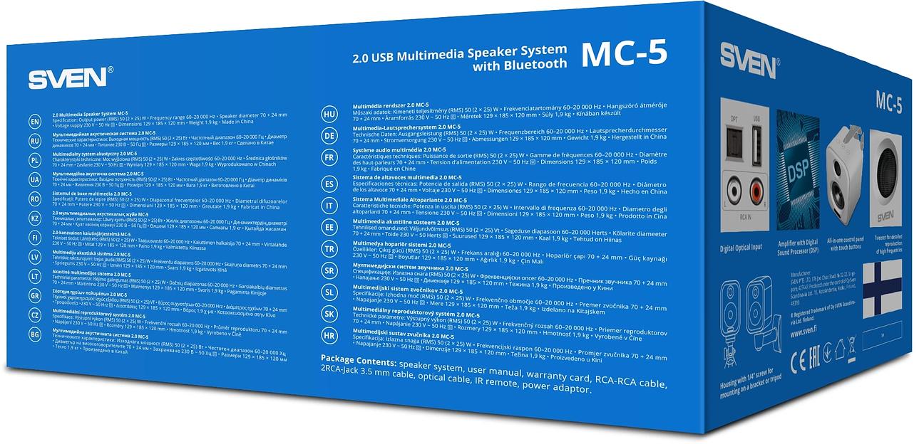Акустика Sven MC-5 White (SV-022525) фото 10