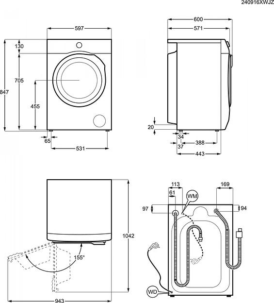 Стиральная машина Electrolux EW8F4482E пан.англ. загр.фронтальная фото 3