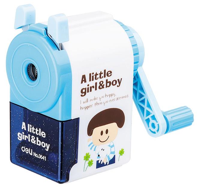 Точилка для карандашей механическая Deli E0641 1 отверстие пластик ассорти фото 1