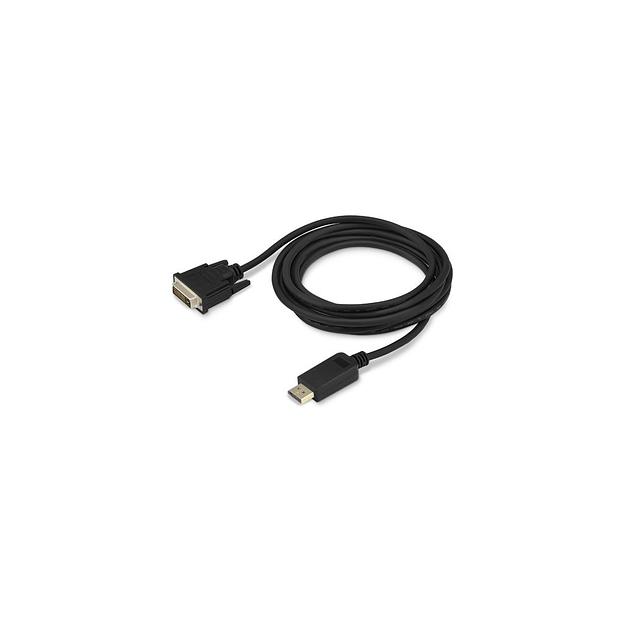 Кабель аудио-видео Buro 1.1v, DisplayPort (m) - DVI-D (Dual Link) (m), 3м, GOLD, черный [bhp dpp_dvi-3] фото 1