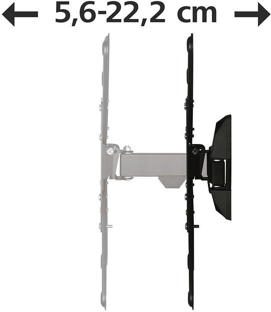 Кронштейн для телевизора Hama 00220823 черный 32"-65" макс.20кг настенный поворот и наклон фото 5