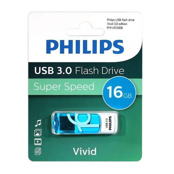Флеш накопитель 16GB PHILIPS VIVID3.0 16GB, USB 3.0 фото 1