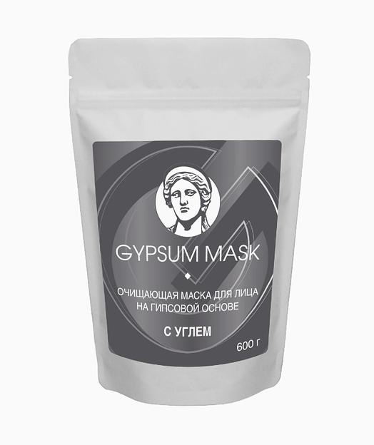 Очищающая маска для лица на гипсовой основе c углем GYPSUM MASK опт фото 1
