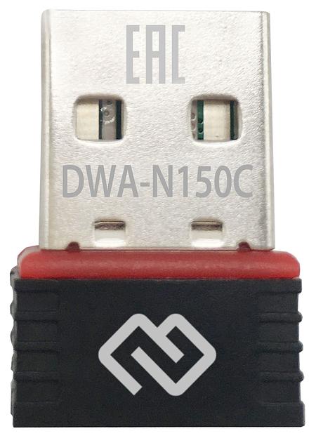 Сетевой адаптер WiFi Digma DWA-N150C USB 2.0 фото 1