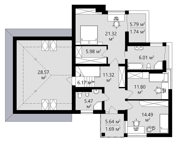 Проект дома KDR – 110 фото 5