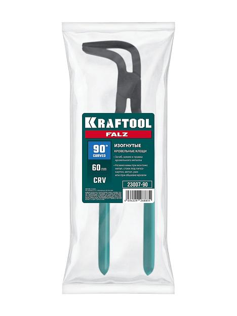 KRAFTOOL FALZ-90 изогнутые кровельные клещи, 90°, 60 мм (23007-90) фото 2