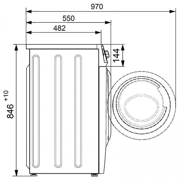 Стиральная машина Атлант СМА-70 C 105-00 класс: A+++ загр.фронтальная макс.:7кг белый фото 6