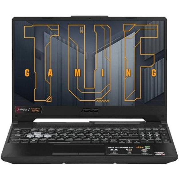 Ноутбук 15.6" ASUS TUF Gaming A15 FA506NFR Ryzen 7 7435HS/16Gb/SSD512Gb/RTX2050/FHD/NoOS/black 90NR0 фото 1