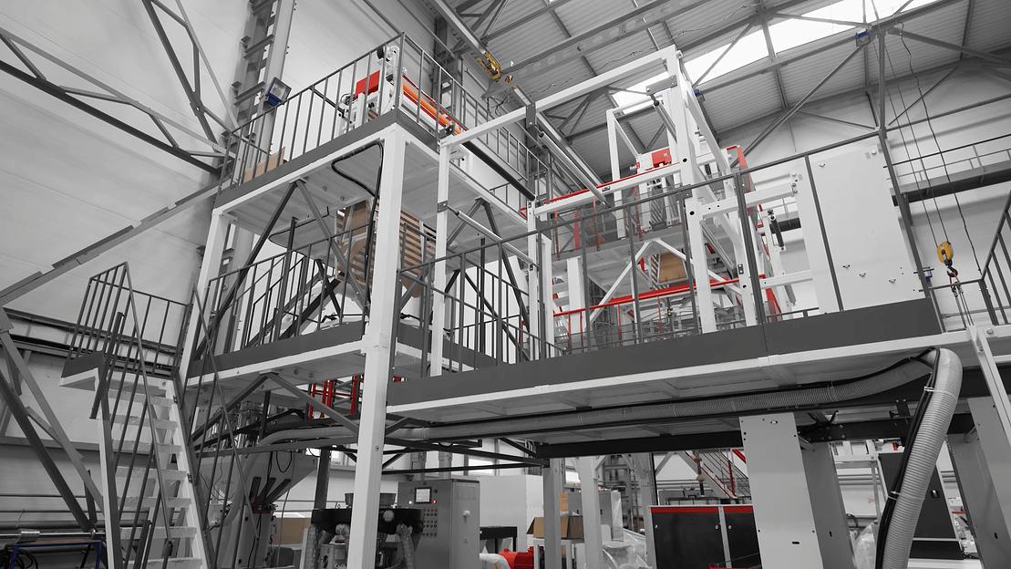 Однослойная экструзионная линия «Алеко Миди» ПЭВД 1100/1300-55 фото 5