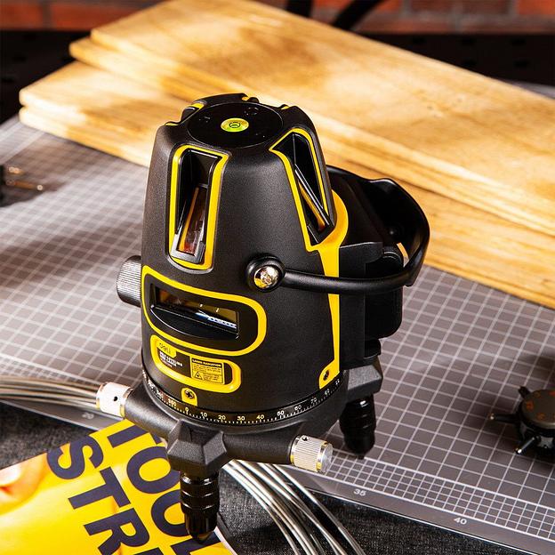 Измерительный и разметочный инструмент Deli Лазерный уровень Deli DL332305 5 лучей(зеленый цвет), точность +/-1,5мм/7м, угол самовыравнивания 3°, 2АКБ 4 А*ч+ЗУ, время работы до 4 часов, кейс фото 3