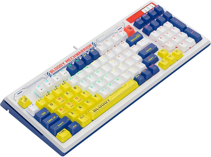 Клавиатура A4Tech Bloody B950 механическая синий/белый USB for gamer LED (B950) фото 2