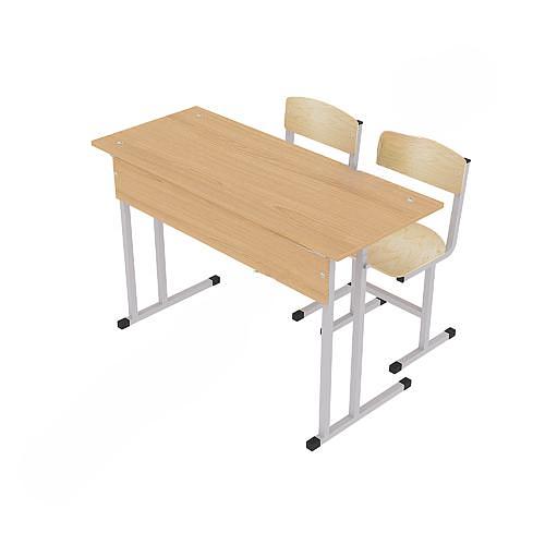 Комплект: Парта и два стула ученика ОПТ фото 1