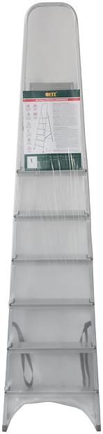 Лестница-стремянка алюминиевая, 7 ступеней, вес 4.9 кг фото 3